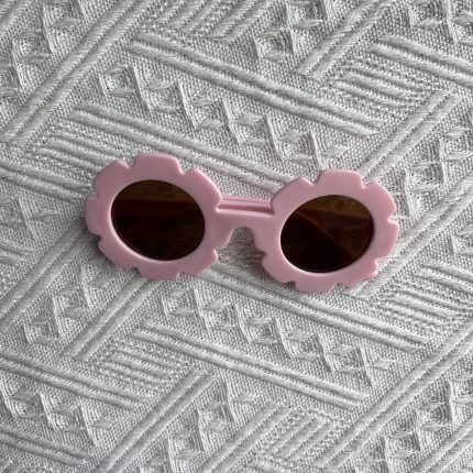 pink sunflower kids sunglasses