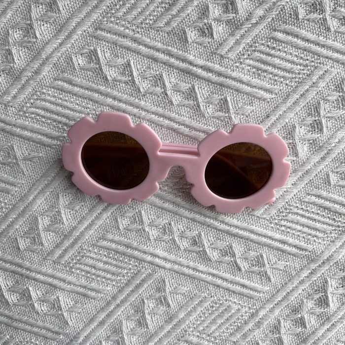 pink sunflower kids sunglasses