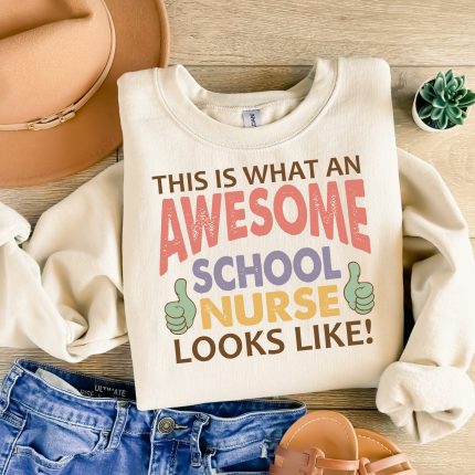 this is what an awesome school nurse looks like dtf transfer
