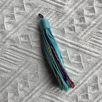 tibetan tassels Turquoise