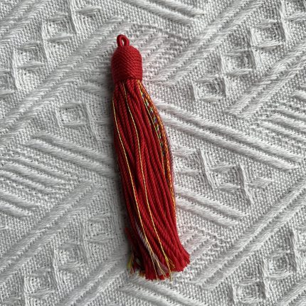 tibetan tassels bright green