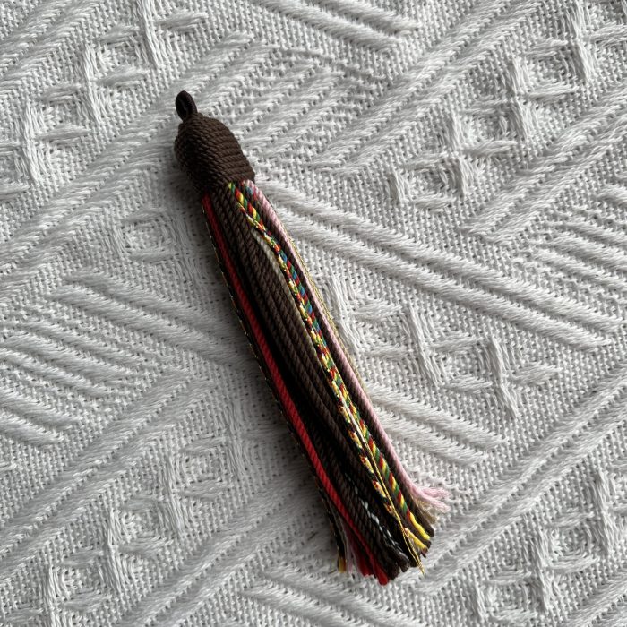 tibetan tassels brown