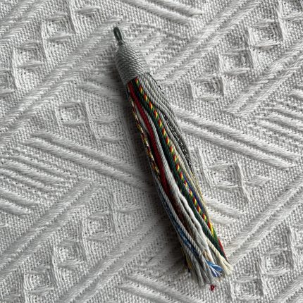 tibetan tassels grey