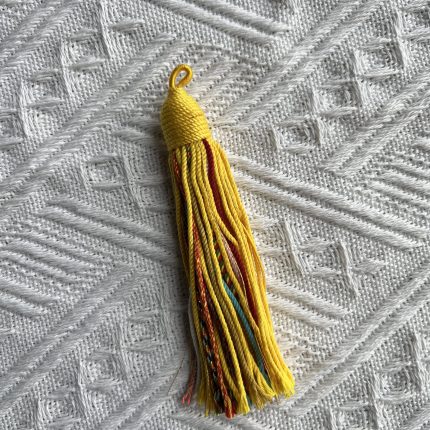 tibetan tassels yellow