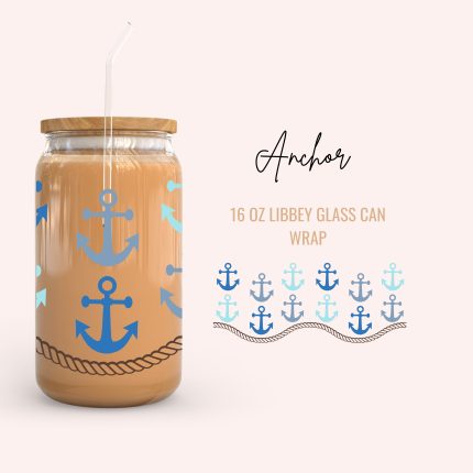 anchor 16oz uv dtf cup wrap
