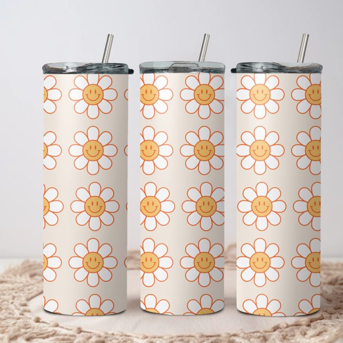 daisy smile 20oz tumbler wraps