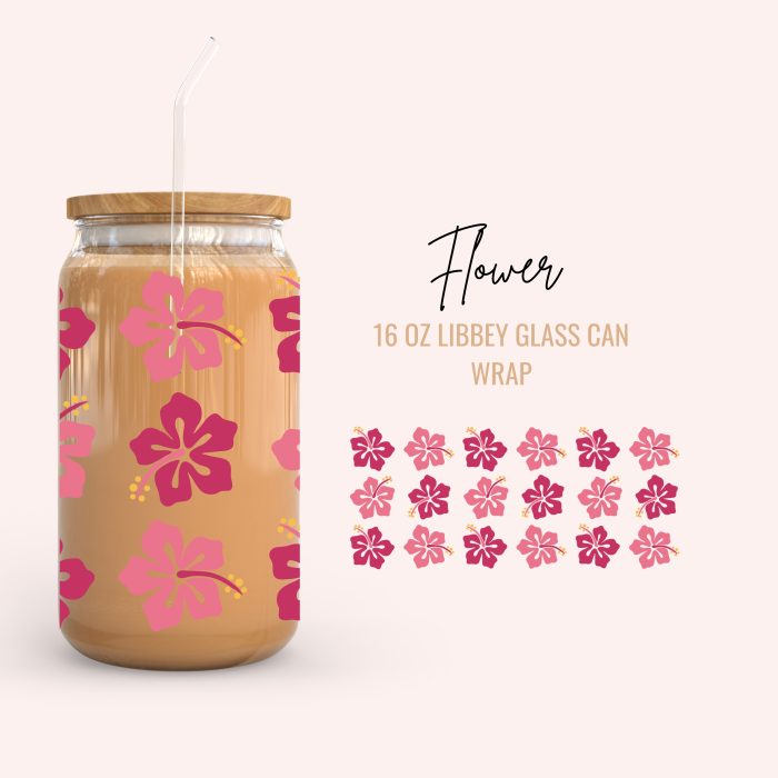 flower 16oz uv dtf cup wraps
