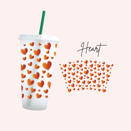 heart 24oz uv dtf cold cup wrap