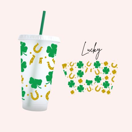 lucky 24oz uv dtf cold cup wrap