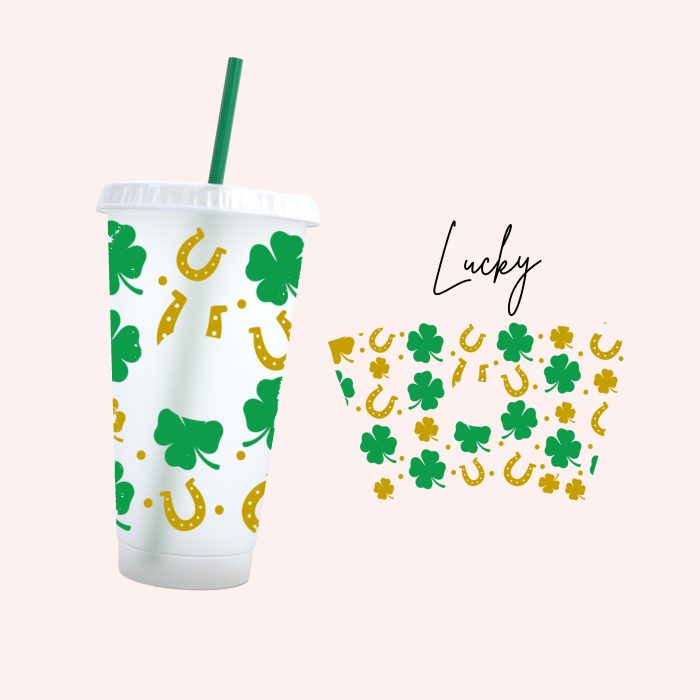 lucky 24oz uv dtf cold cup wrap