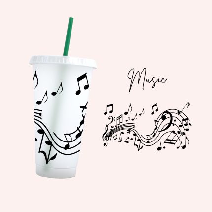 music 24oz uv dtf cold cup wrap