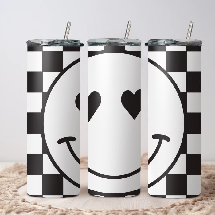 retro smile 20oz tumbler wraps