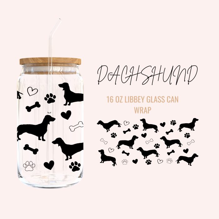 DACHSHUND cup wraps