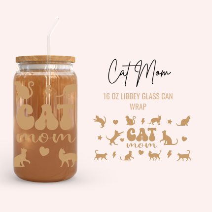 cat mom cup wraps