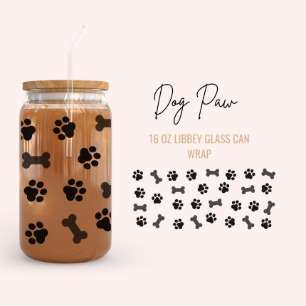 dog paw cup wraps