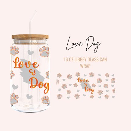 love dog cup wraps