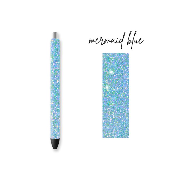 mermaid blue pen wrap