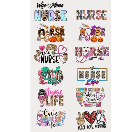 nurse premade uv dtf gang sheet (2)