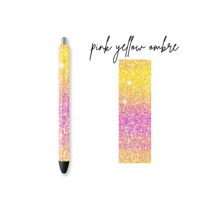 pink yellow ombre pen wraps
