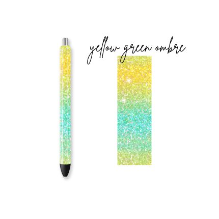 yellow green ombre pen wraps