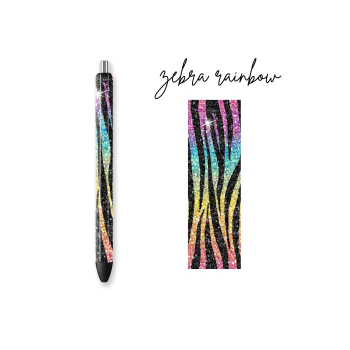 zebra rainbow pen wraps