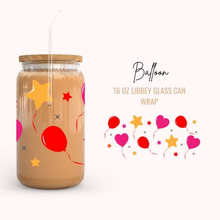 Balloon 16oz uv dtf cup wraps