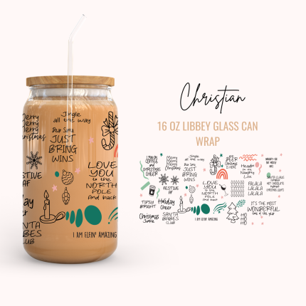 Christmas 16oz uv dtf cup wraps (2)