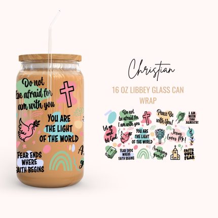 Christmas 16oz uv dtf cup wraps