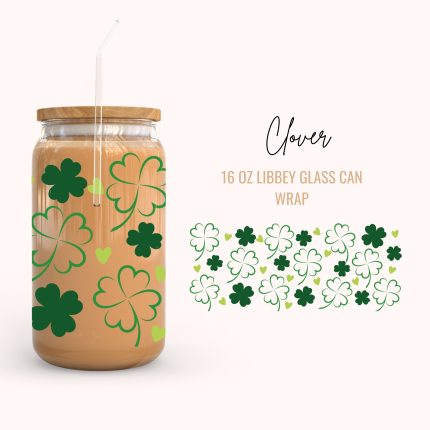 Clover 16oz uv dtf cup wrap