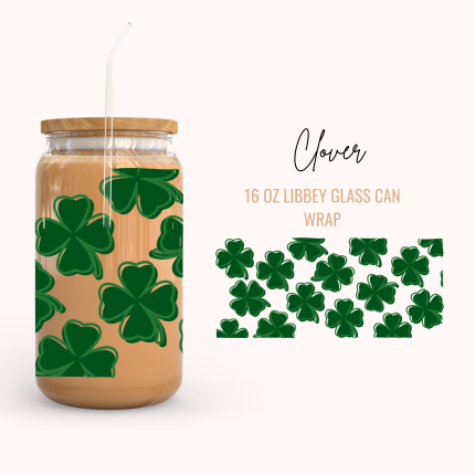 Clover 16oz uv dtf cup wraps