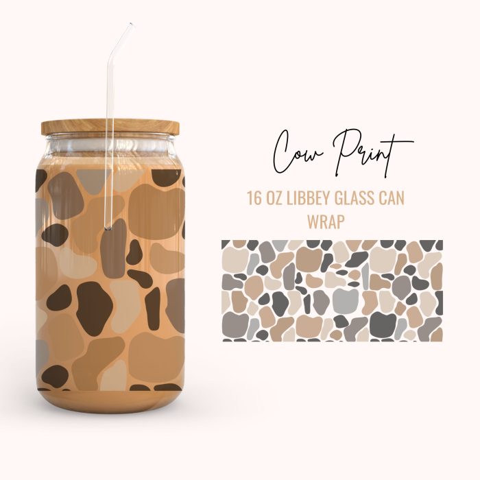 Cowprint 16oz uv dtf cup wraps