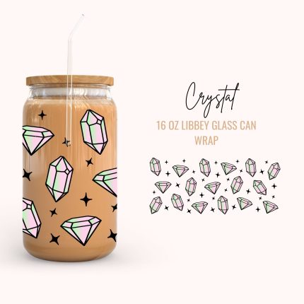 Crystal 16oz uv dtf cup wraps