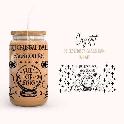 Crystal 16oz uv dtf cup wraps