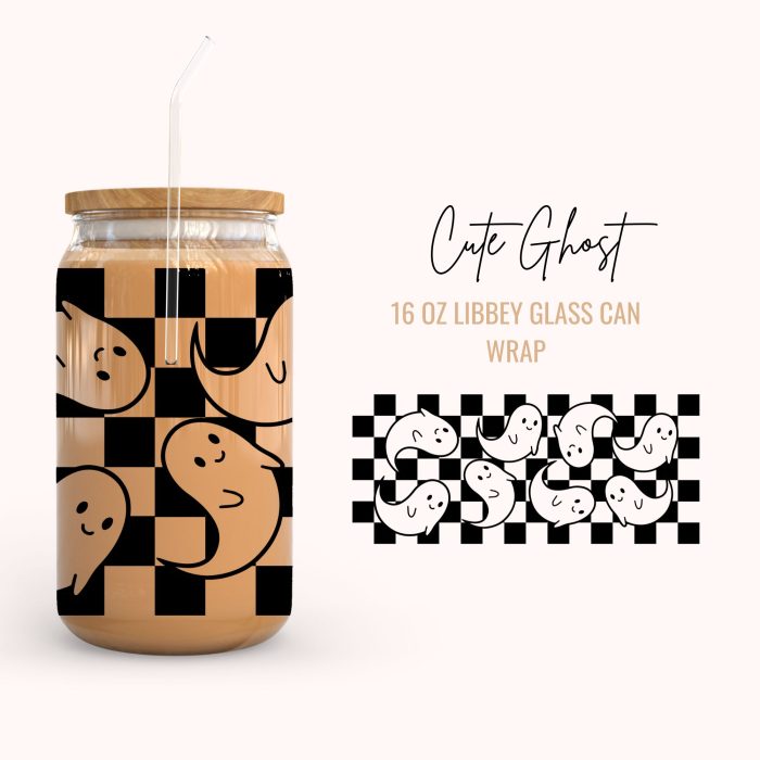 CuteGhost 16oz uv dtf cup wraps