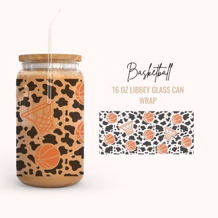 basketball 16oz uv dtf cup wraps