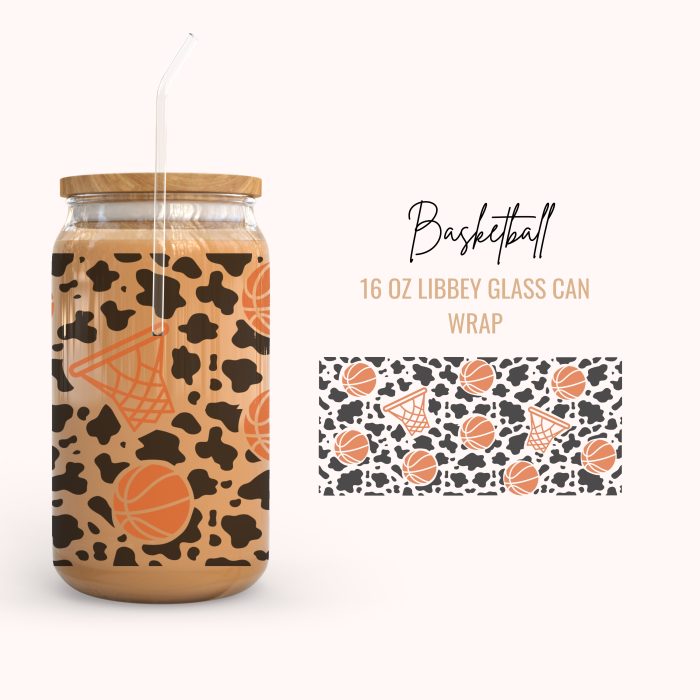 basketball 16oz uv dtf cup wraps